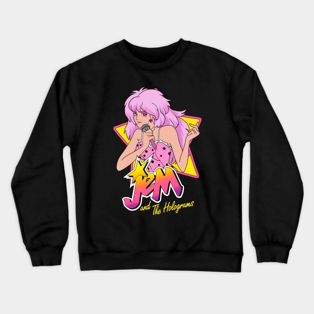 Jem and the holograms Rockstar Crewneck Sweatshirt by OniSide